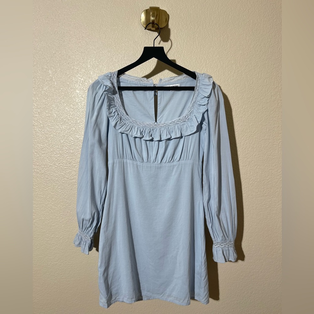 Reformation Light Blue Mini Dress